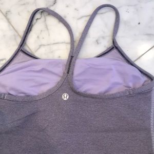 Lululemon racer back tank with inner bra.